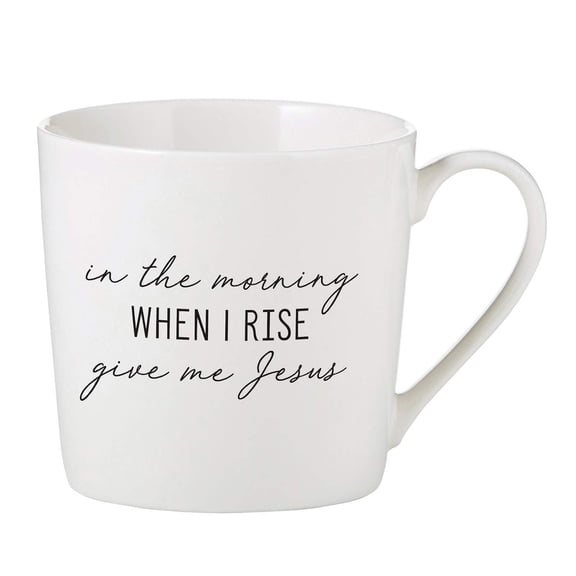 Creative Brands Faithworks 14-Ounce Bone China Coffee Mug Give Me Jesus Inspirational Caf Cup
