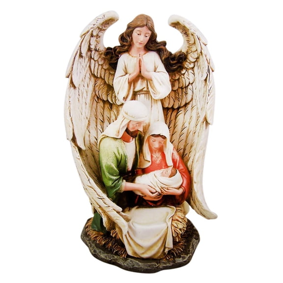 CB Gift Guardian Angel Holy Family Figurine, 10"