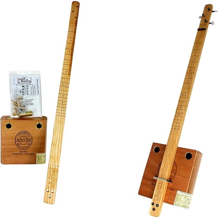 CB Gitty Cigar Box Pure and Simple 3-String Slide Guitar Kit, Natural