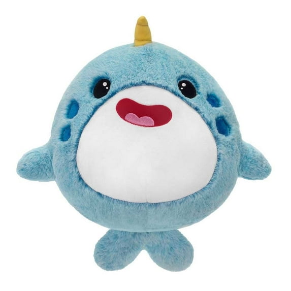 Plush Gear CB Gumballs Courtney 11” Narwhal Plush Stuffed Animal Toy, Cuddly Ocean Sea Creature Gift for Kids