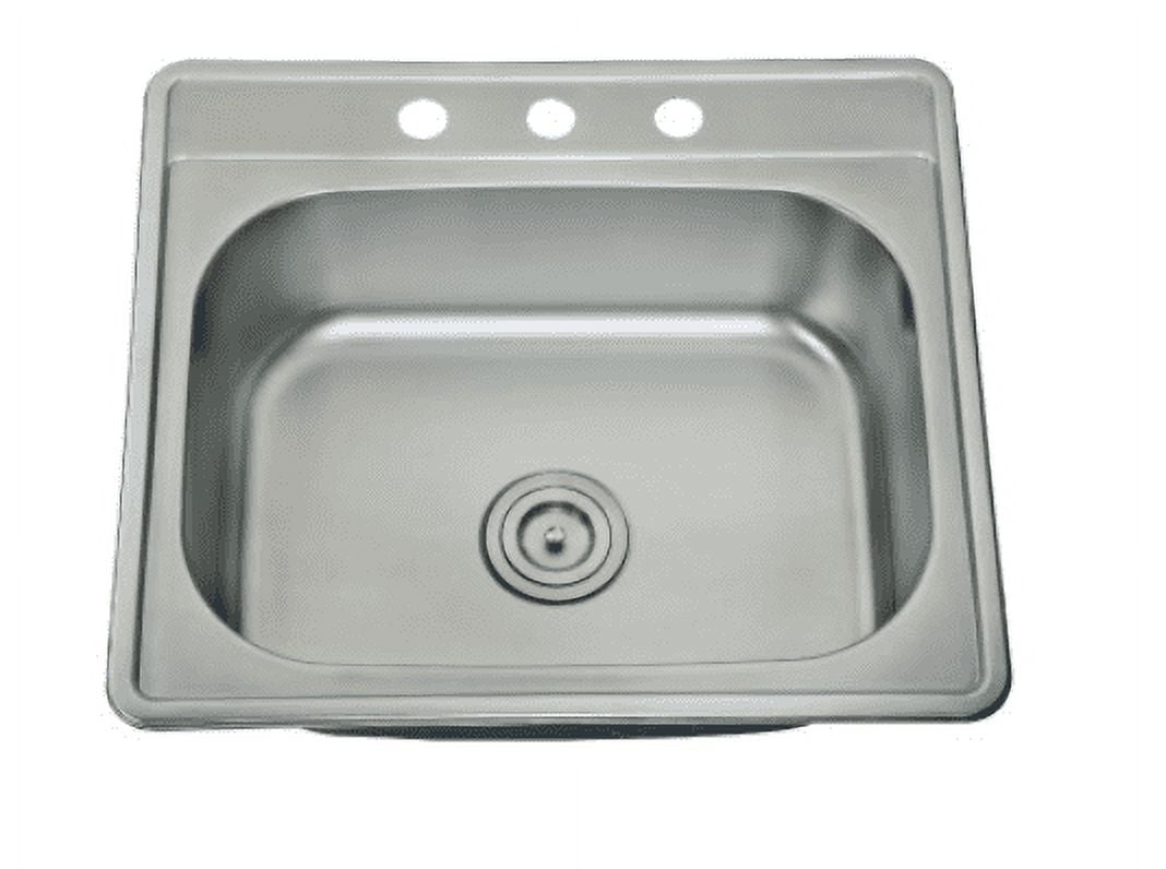 CB HOME 25"X22" PRO 8 Inch Deep Kitchen Sink Topmount / Undermount
