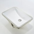 thumbnail image 2 of 20x15 Inch Undermount Bathroom Sink - Vitreous Ceramic - Rectangular - White - No Faucet Holes 2 of 3