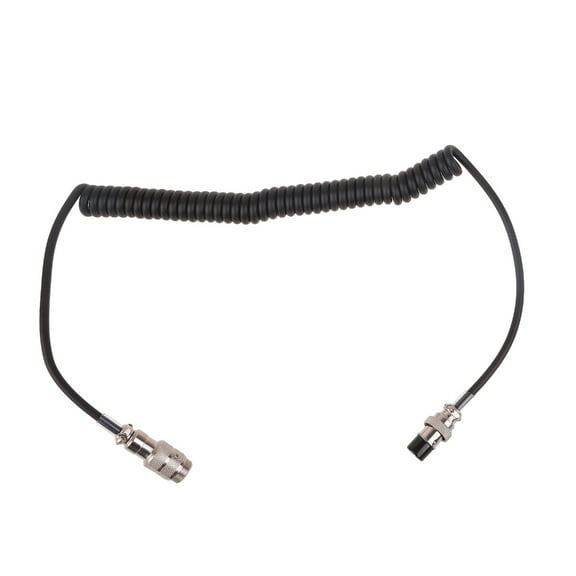 Two Way Radio Mic Extension Cable Durable Coiled Cable Walkie TalkiesAccessories Suitable for CB Ham Radio Communication