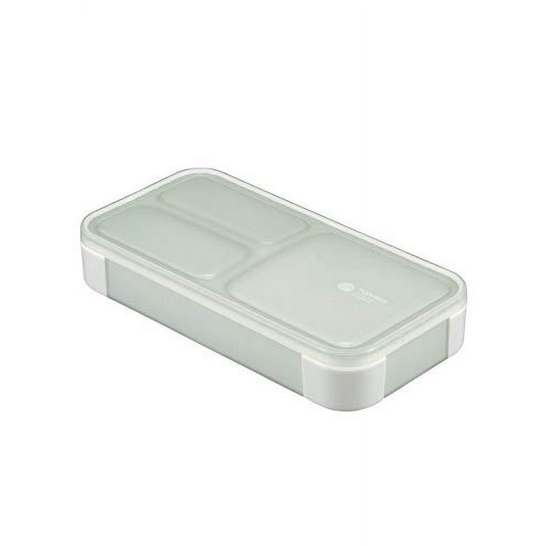CB Japan Lunch Box Antibacterial Light Gray Thin Foodman 400ml DSK// Bag