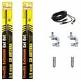 thumbnail image 1 of CB RADIO 2 FIRESTIK FL4 4FT BLACK ANTENNAS,18ft DUAL COAX, MOUNTS & SPRINGS, 1 of 1