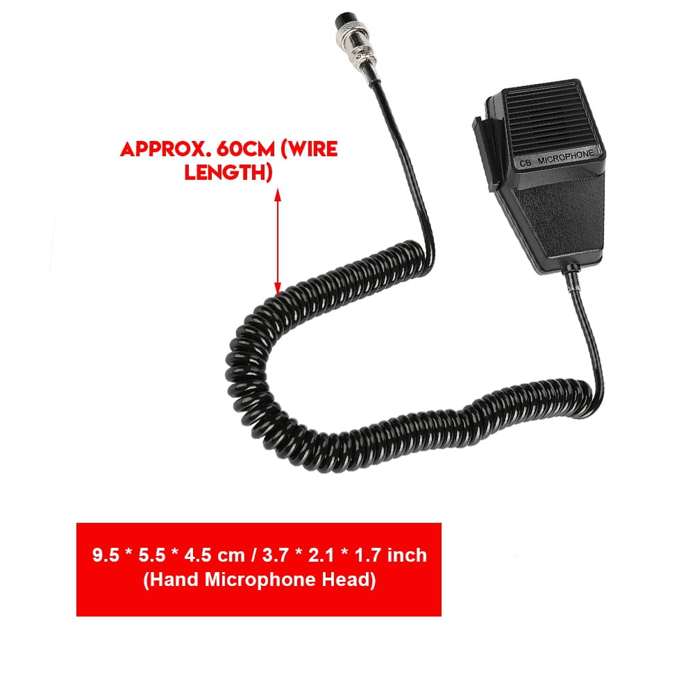 CB Speaker Mic Microphone 4 Pin For Co Car CB Talkie Transceiver Accessories