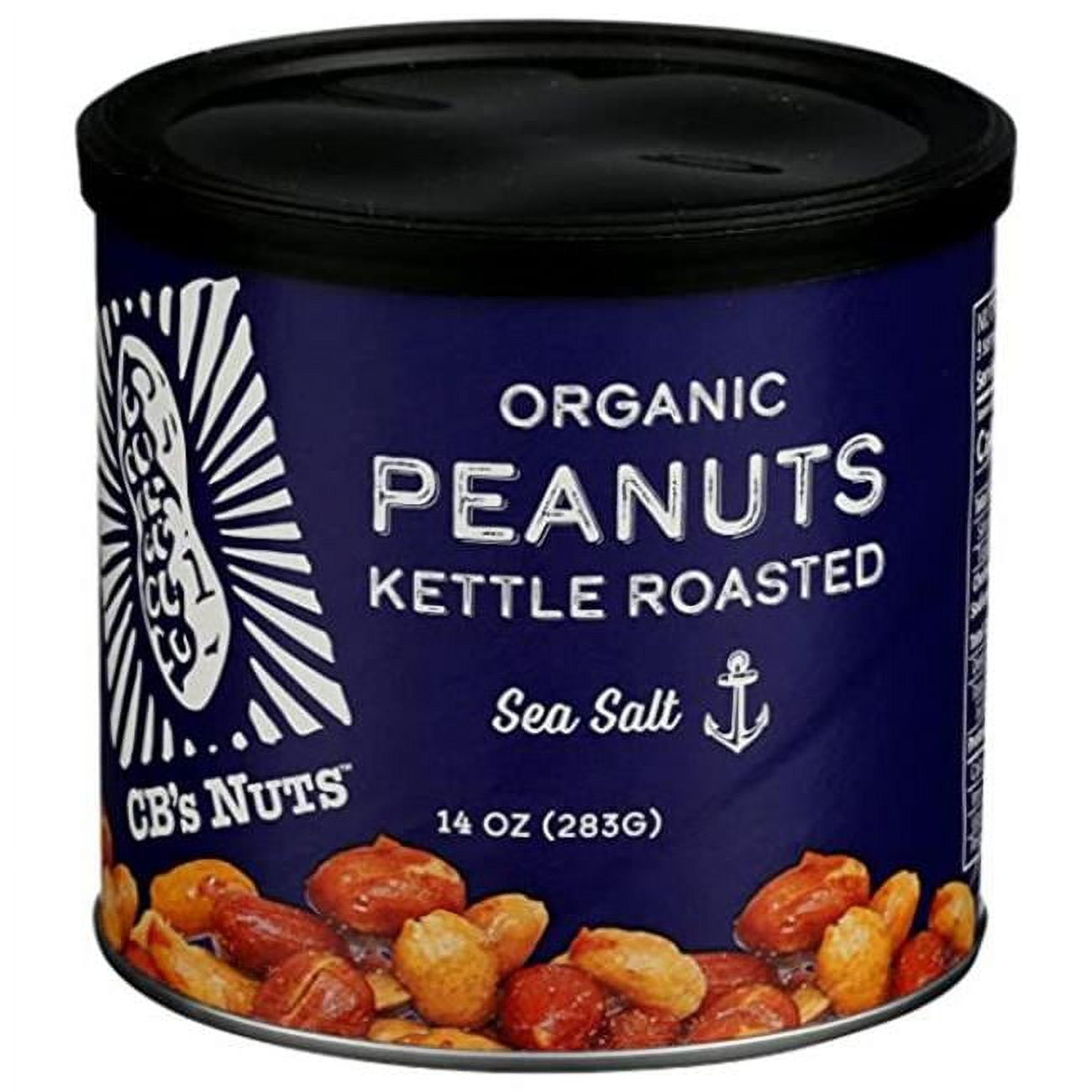 CB's Nuts Peanuts, Kettle Roasted, Sea Salt, Organic14 oz
