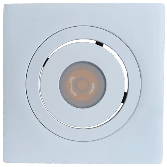 CB06 Dimmable Recessed Square Cast Aluminum LED Puck Light Cabinet Downlighting