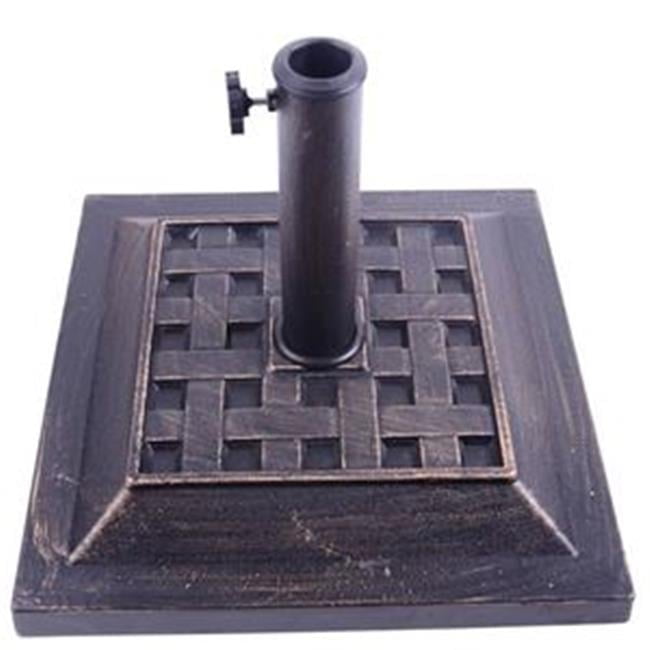 CB15483 17.5 in. Outdoor Umbrella Holder Base, Bronze Finish