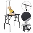 thumbnail image 1 of CB16895 32 in. Adjustable Grooming Table Foam Top for Pets Dogs Cats with Arm, Noose & Rubber Mat, Black, 1 of 5