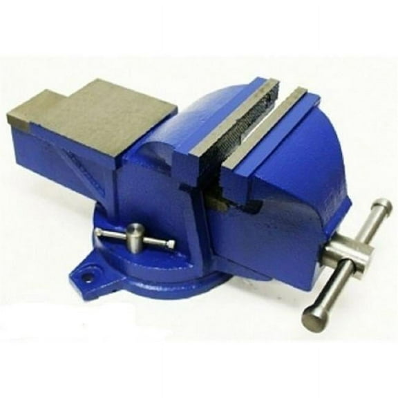 CB17225 4 in. Bench Vise with Anvil Swivel Locking Base Tabletop Clamp Heavy Duty Steel