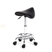 CB19797 Adjustable Hydraulic Swivel Rolling Massage Salon Spa Stool Saddle Chair - Black