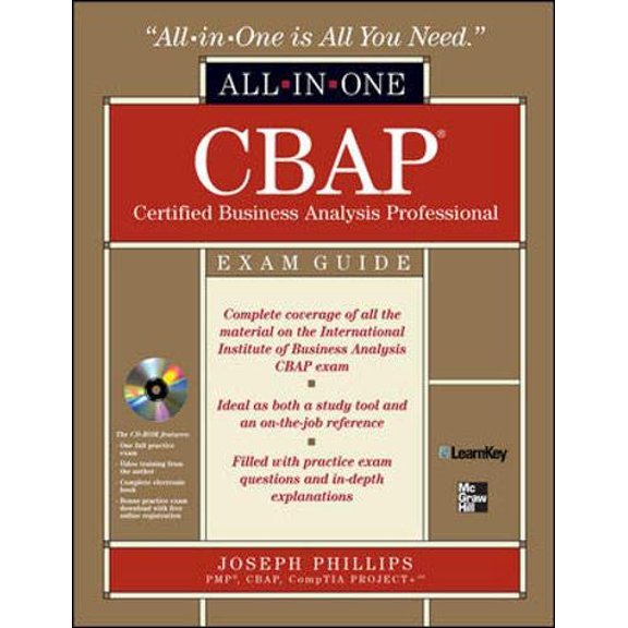 Pre-Owned CBAP Certified Business Analysis Professional All-in-One Exam Guide with CDROM (Hardcover) 0071626697 9780071626699