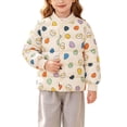 thumbnail image 1 of CBASIHI Girls Cartoon Padded Jackets- Casual Cute Long Sleeve Winter Fall Stand Collar Toddlers Thickened Quilted Coat Beige Size 7-8 T, 1 of 8
