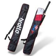 Bratla Cricket Bat Cover Bag Foam Padded, Adjustable Shoulder Strap - Secure and Convenient Cricket Gear Storage Bag Red/Black