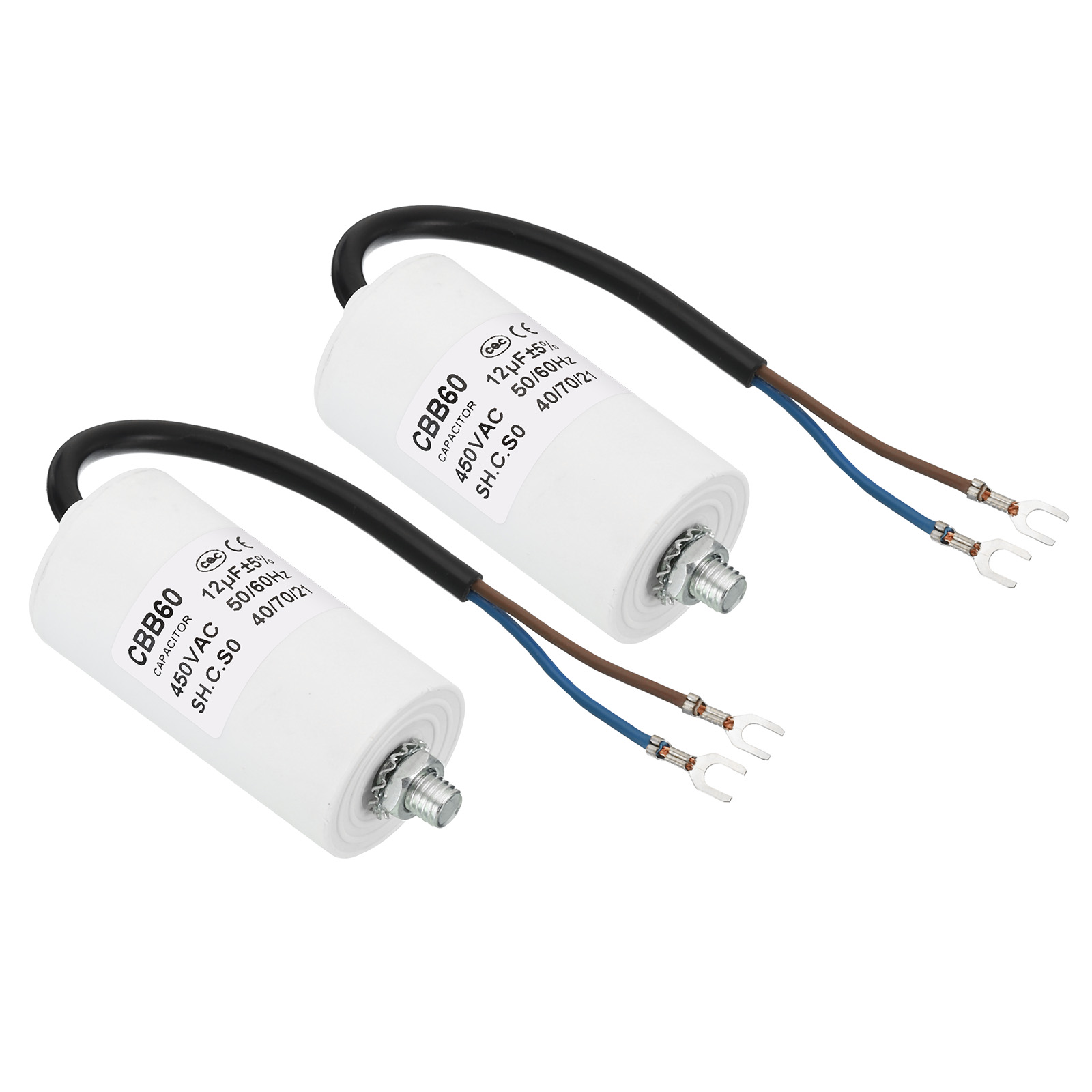 Condensatore Di Avviamento 12uF 2PZ CBB60 450V 50/60Hz Per Pompa E Lavatrice