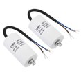 thumbnail image 1 of CBB60 15uf Running Capacitor,2Pcs AC 450V U Terminal Wires 50/60Hz with M8 Screw for Washing Machine, 1 of 5