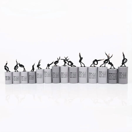 CBB60 Motor Run Capacitor Polypropylene Film Capacitor AC Electric Run Capacitor for HVAC, Air Conditioner, Water Pump, Air Compressor, Washing Machine, 50/60Hz High Performance Replacement Part
