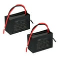 thumbnail image 1 of Uxcell CBB61 Ceiling Fan Capacitor 2 Pcs 15uF 450V AC 50/60HZ with 2 Wires 2.34 x 1.64 inch, 1 of 6
