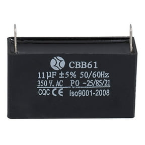 Electrical Power Relays Connecting Capacitor CBB61 11uF/13uF 350V Starting Run Capacitor with 2 Terminals Connection