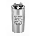 thumbnail image 1 of CBB65 35uf Run Capacitor, 35mfd AC 370/440V Aluminum Case with 2 Terminal for Air Conditioner, 1 of 5