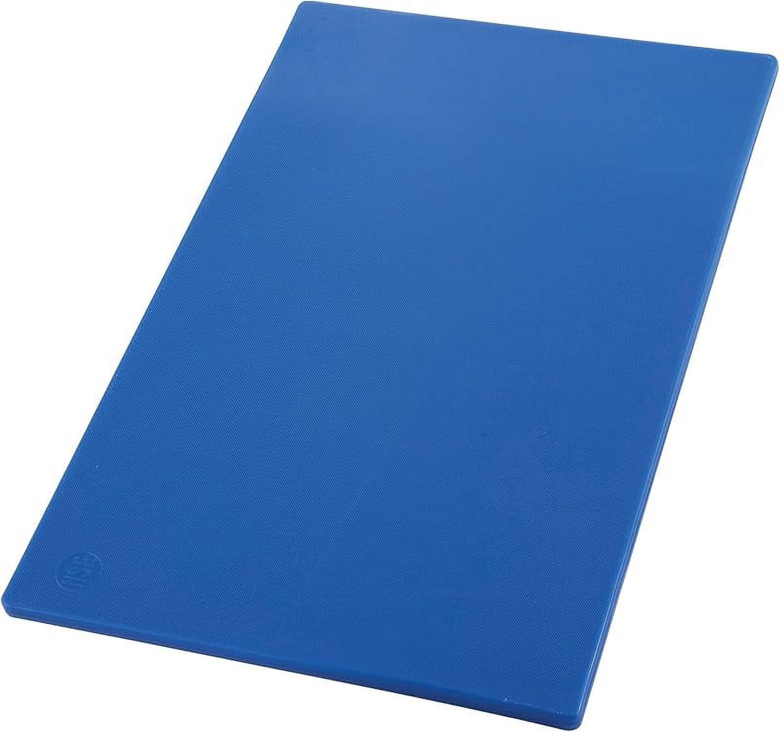 Blue Rectangular Polyethylene Cutting Board, 24" x 18"