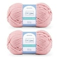 thumbnail image 1 of CBC Perfectly Posh Chenille Yarn for Knitting, Crocheting and Amigurumi - 2 Pack (7 oz / 200 g, 233 yards Each Skein), Rosehip Pink, Gauge 5 Bulky, 1 of 9