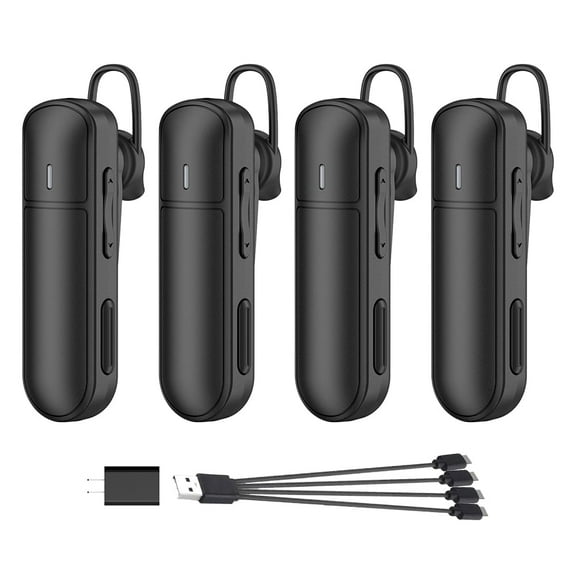 CBCBTWO GT-268 Earhook Walkie Talkie, Portable Mini Two Way Radio,Small Walkie Talkies,for Restaurants Supermarket Hospital,4 Pack
