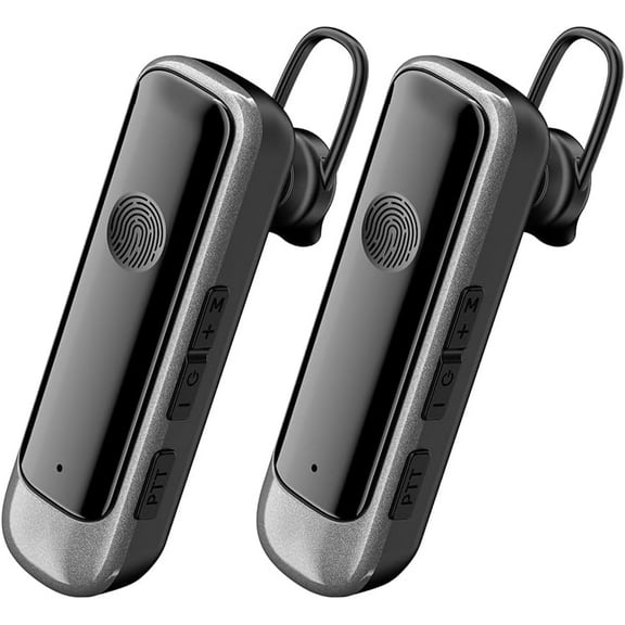 CBCBTWO N3S MAX Earhook Walkie Talkie, Mini 2 Way Radio,Type-C Charging,Small Walkie Talkies Long Range for Restaurant Beauty Salon Barber Shop (2 Pack)