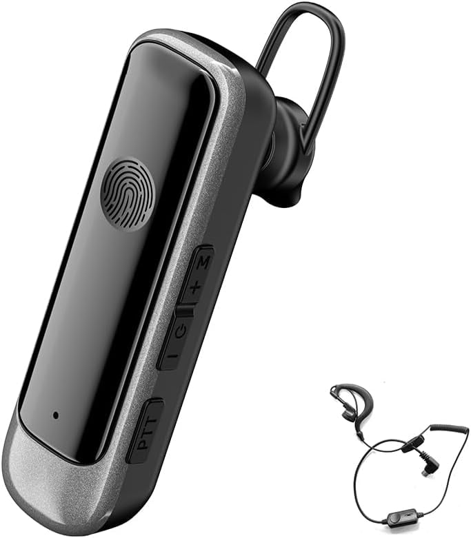 CBCBTWO N3S MAX Earhook Walkie Talkie, Mini Two Way Radio,Type-C Charging,Portable 2 Way Radio with Earpiece,Small Walkie Talkies for Restaurant Beauty Salon Barber Shop (1 Pack)