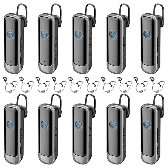 Cbcbtwo N3s Max Earhook Walkie Talkies,Wearing method Ear hook or Clip collar,Ultra small Two Way Radios,with Earpiece,Mini 2 Way Radio Walkie Talkie for Restaurant(10 Pack)