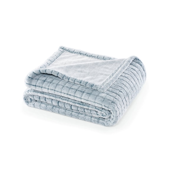 CBCHome Frosted Velvet Plush Throw Blanket - Buttery Soft and Cozy Sofa and Bed Throw, Great Gift for Women, Teens - All Season Home Décor (Teal Blue, 50"x60")