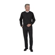 CBCS 201BLK1753233 Mens Long Sleeve Neckband Shirt, Black - 17.5 in. Neck - 32-33 in. Sleeve