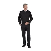 CBCS 201BLK18-3637 Mens Long Sleeve Neckband Shirt, Black - 18 in. Neck - 36-37 in. Sleeve