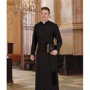 CBCS 390BLK4416562 Custom Year Rounder Roman Cassock, Black - 44 in. Chest - 16.5 in. Neck - 62 in. Back