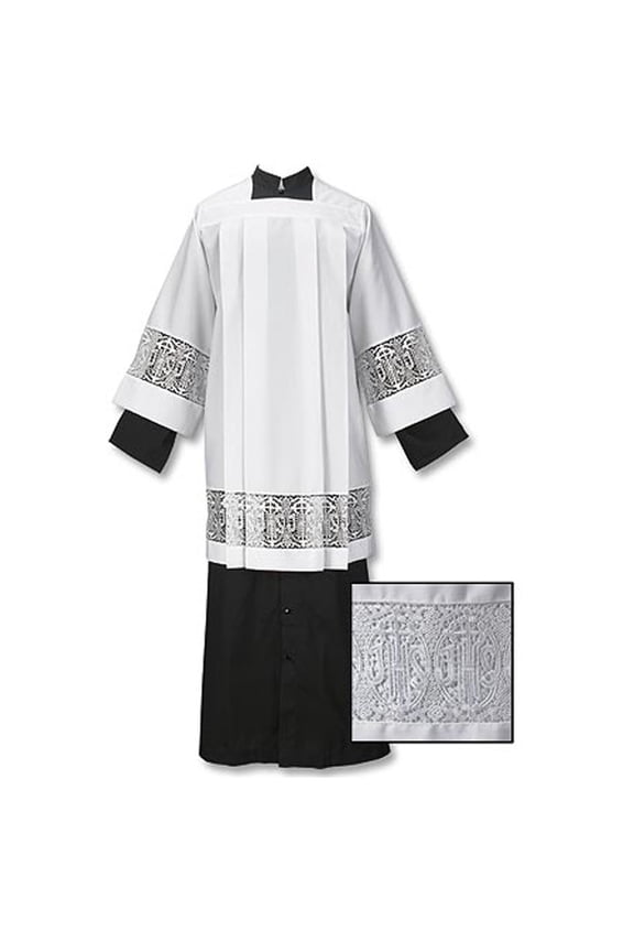 Box Pleated Lace Surplice