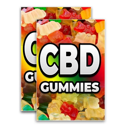 CBD (24" X 36") Vinyl Decal Only (Pack of 2) |Sign|Sticker|Poster