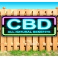 thumbnail image 1 of CBD All Natural Benefits 13 oz Vinyl Banner With Metal Grommets, 1 of 4