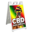 thumbnail image 1 of CBD Dog Treats (24" X 36") Standard A-Frame Signicade, Includes Decal Applied To Stand, 1 of 4