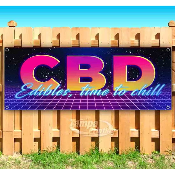 CBD Edibles 2 13 oz Vinyl Banner With Metal Grommets