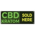 thumbnail image 1 of CBD Kratom Sold Here | 48" X 120" Banner | Heavy Duty 13oz. Outdoor Vinyl Single Sided With Grommets | Made in The USA, 1 of 4