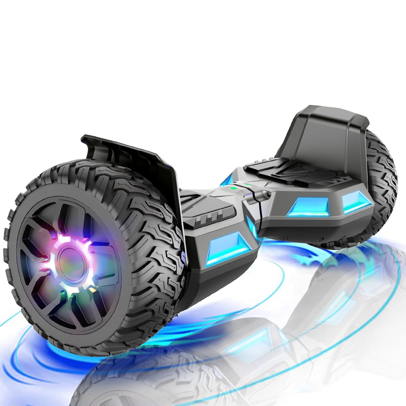 BLUEWHEEL App compatible Hoverboard Off Road + Haut-parleur Bluetooth et  lumière LED