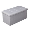 thumbnail image 1 of CBD Rectangle Folding Linen Storage Stool Cube Seat Grey 1 PCS, 1 of 5