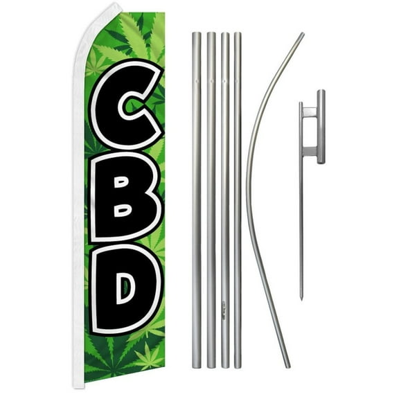 CBD Super Flag & Pole Kit