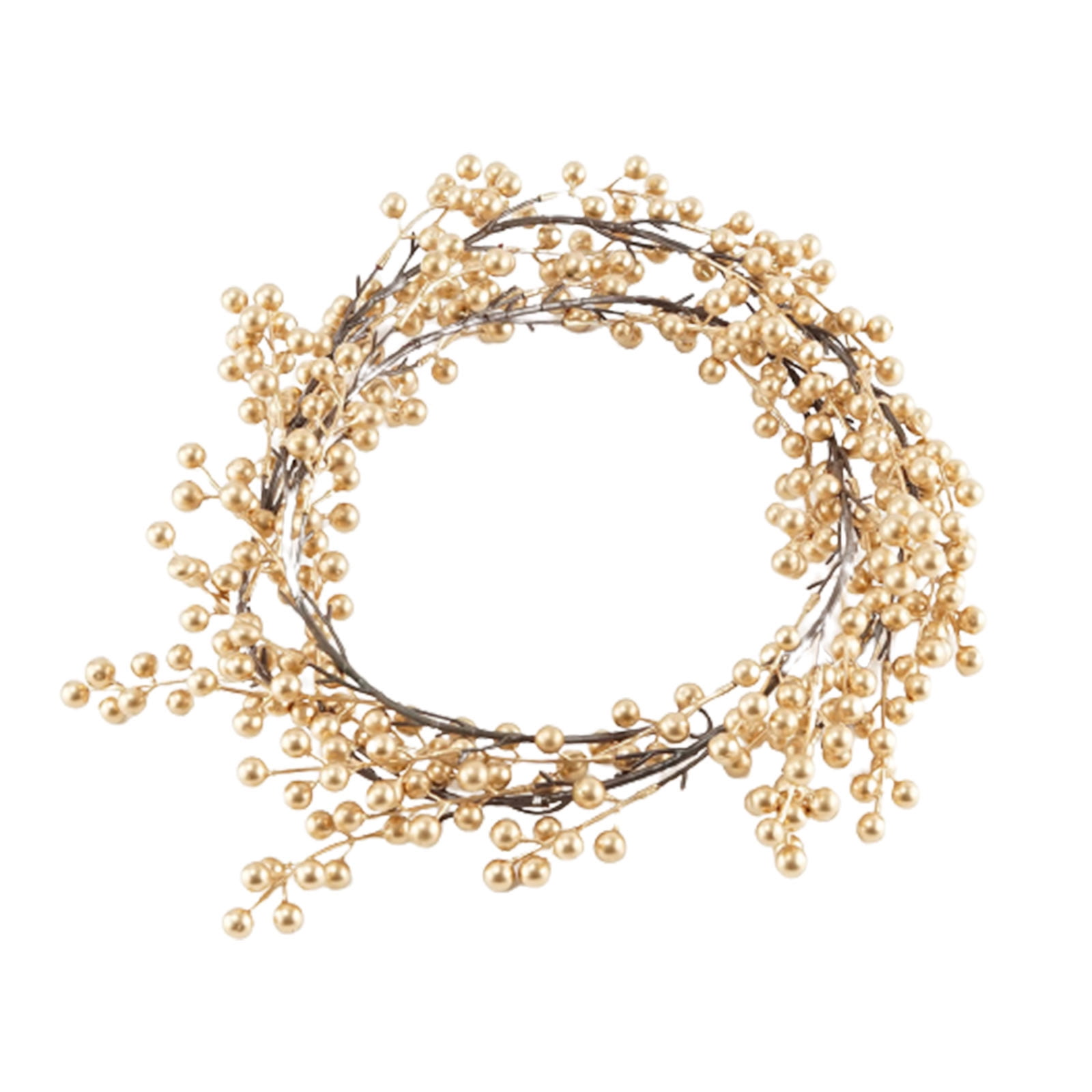 CBDElite Christmas Clear Gold Bead Garland Large Bead String for ...