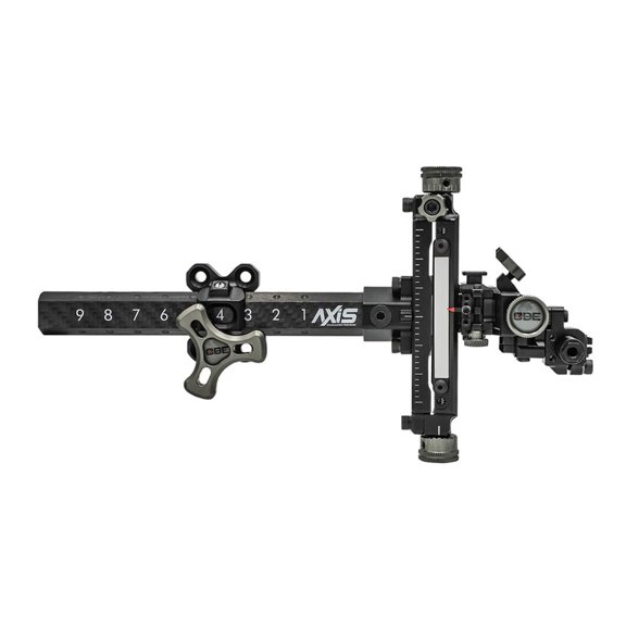 CBE Axis RH Target Sight, 6.5" Carbon-Fiber Bar, Micro Customizable Windage, Dual Machined Indicators, Detent Clicks (CBE-AXS-RH)