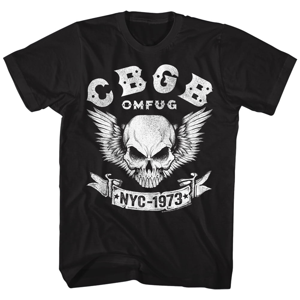 CBGB OMFUG Logo 1973 NYC Rock And Roll Music Club Adult T-Shirt Tee ...