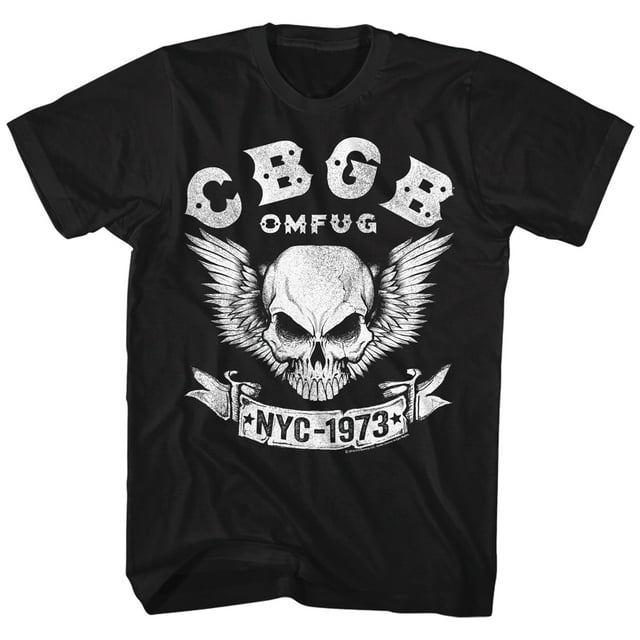 CBGB OMFUG Logo 1973 NYC Rock and Roll Music Club Adult T-Shirt Tee ...