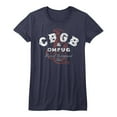 thumbnail image 1 of CBGB Snakes Navy Junior Women's T-Shirt, 1 of 2