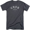 thumbnail image 1 of CBGB Tattered Logo Adult Tall T-Shirt Charcoal, 1 of 1